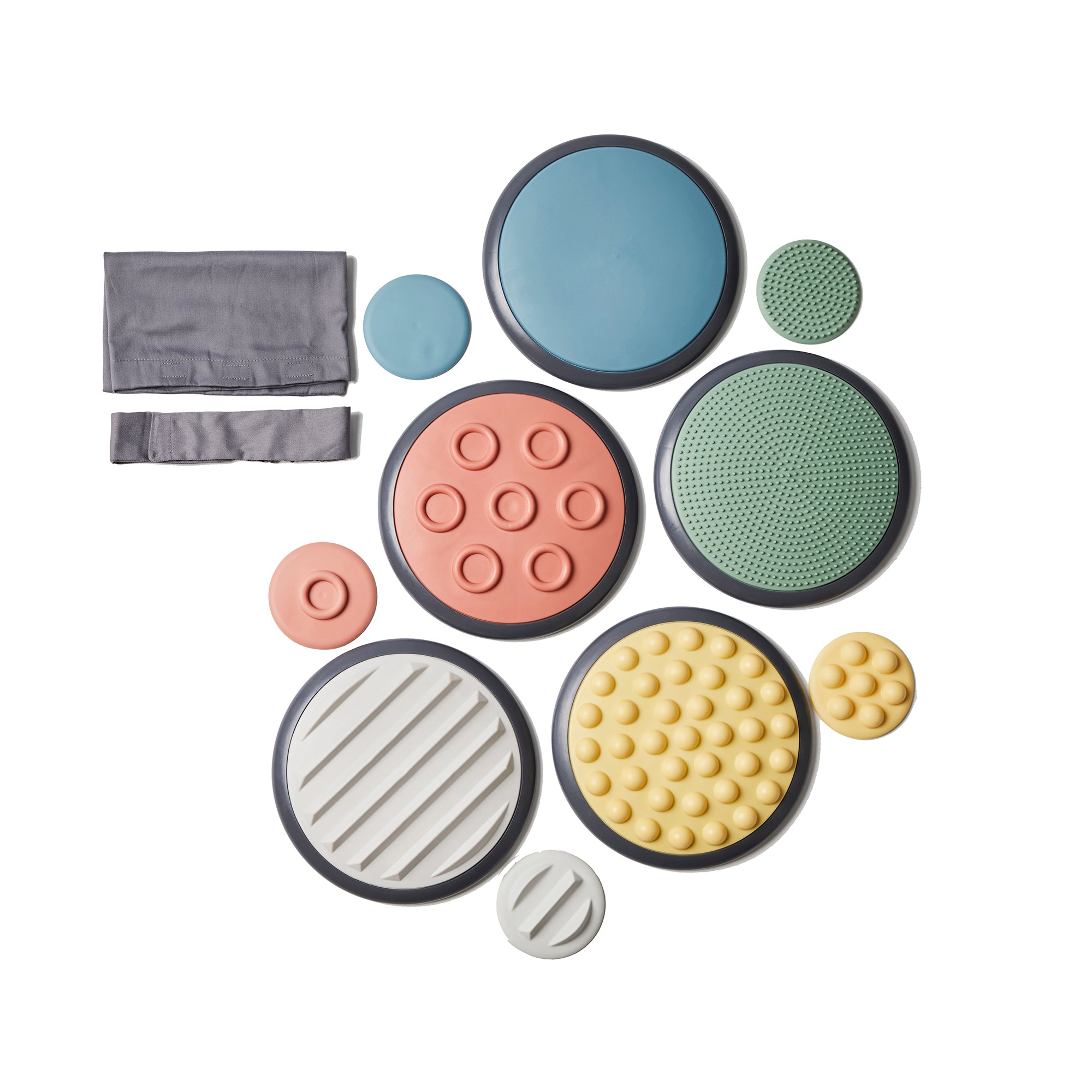Gonge Tactile Discs Set – Sensory Play Discs for Hands and Feet, 10 Pieces