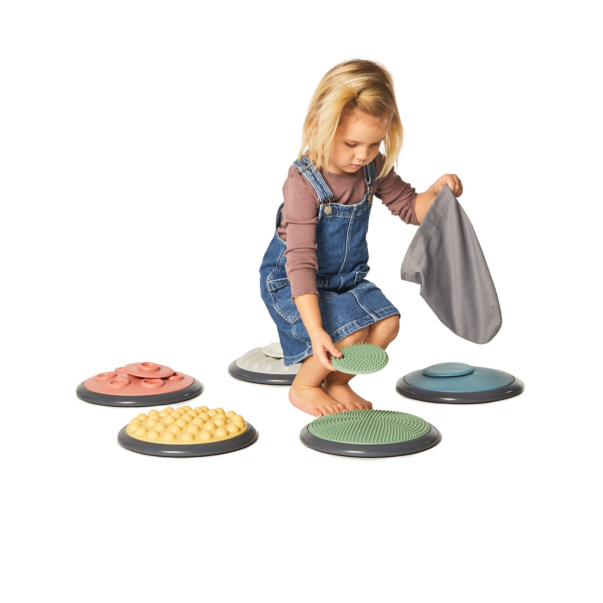 Gonge Tactile Discs Set – Sensory Play Discs for Hands and Feet, 10 Pieces