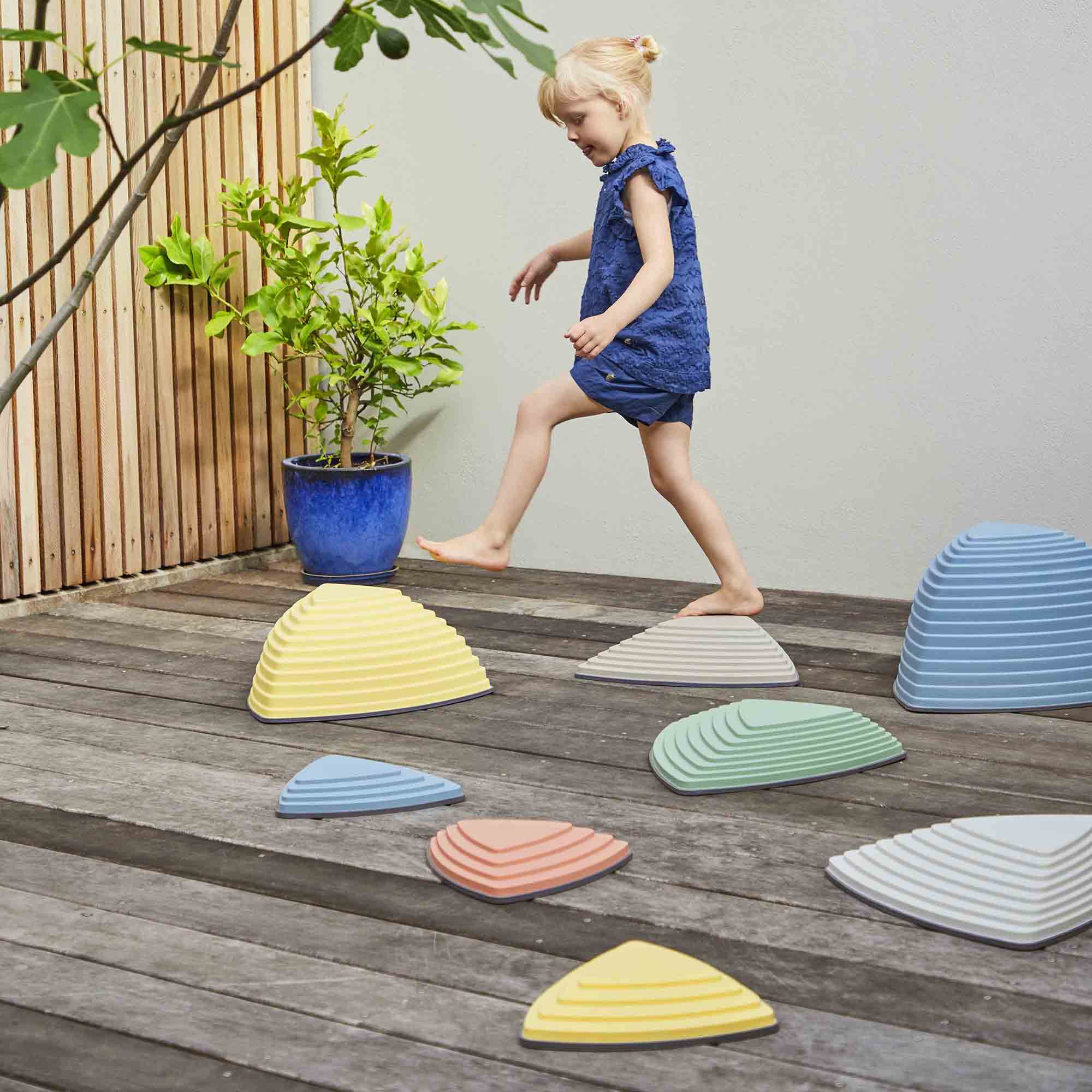 Gonge River Stones – Balance and Coordination Stepping Stones Set of 6