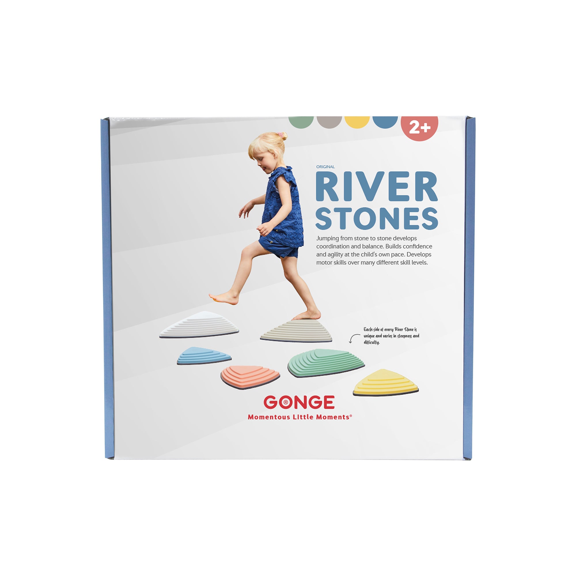 Gonge River Stones – Balance and Coordination Stepping Stones Set of 6