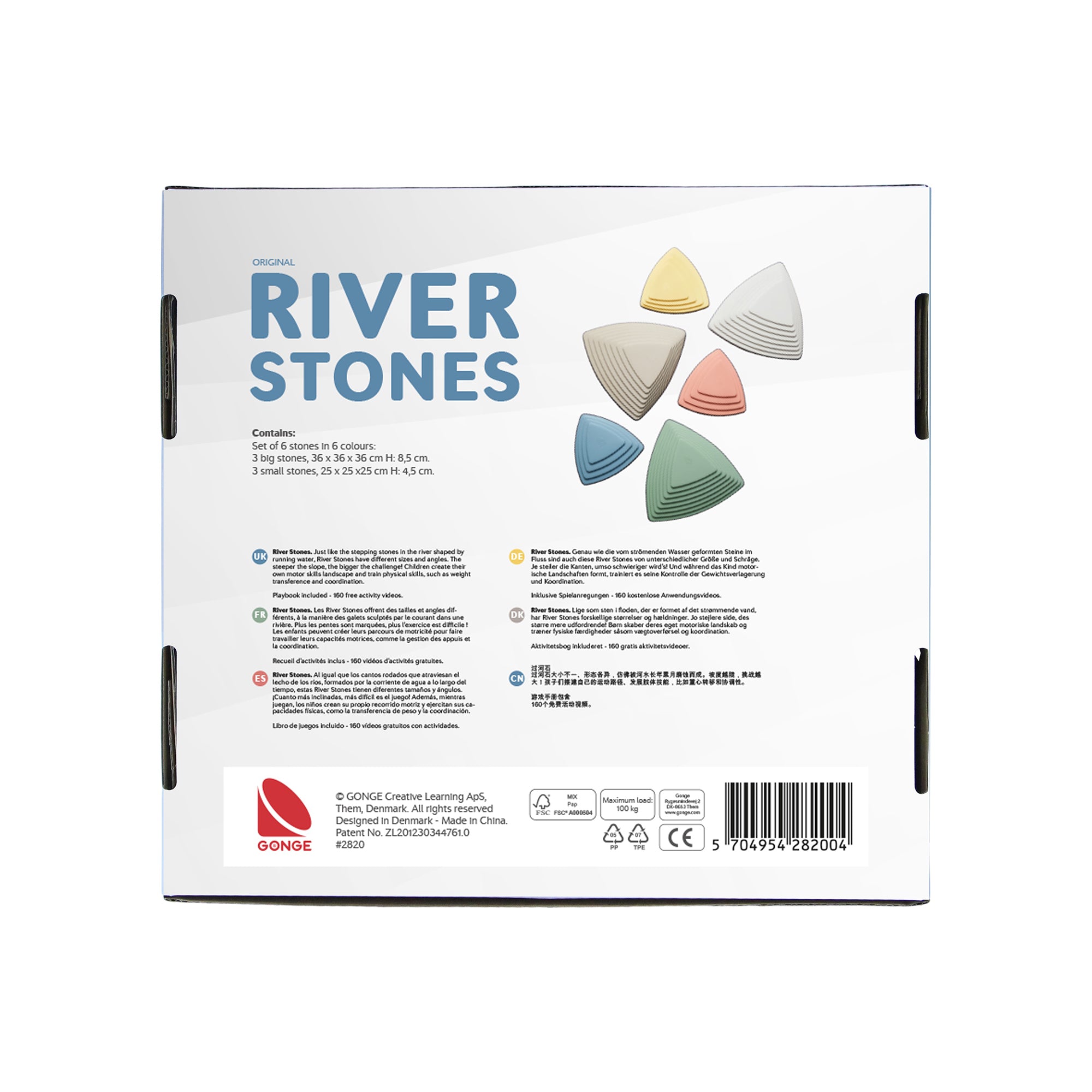Gonge River Stones – Balance and Coordination Stepping Stones Set of 6
