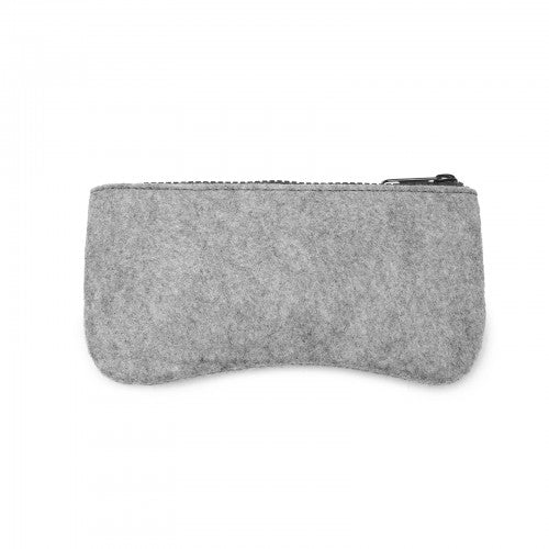 Soft Felt Glasses Case - Grey And Black