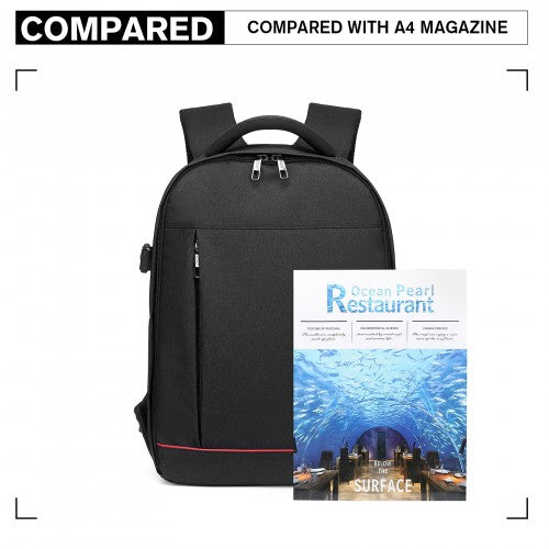 Kono Water Resistant Shockproof DSLR Camera Backpack - Black