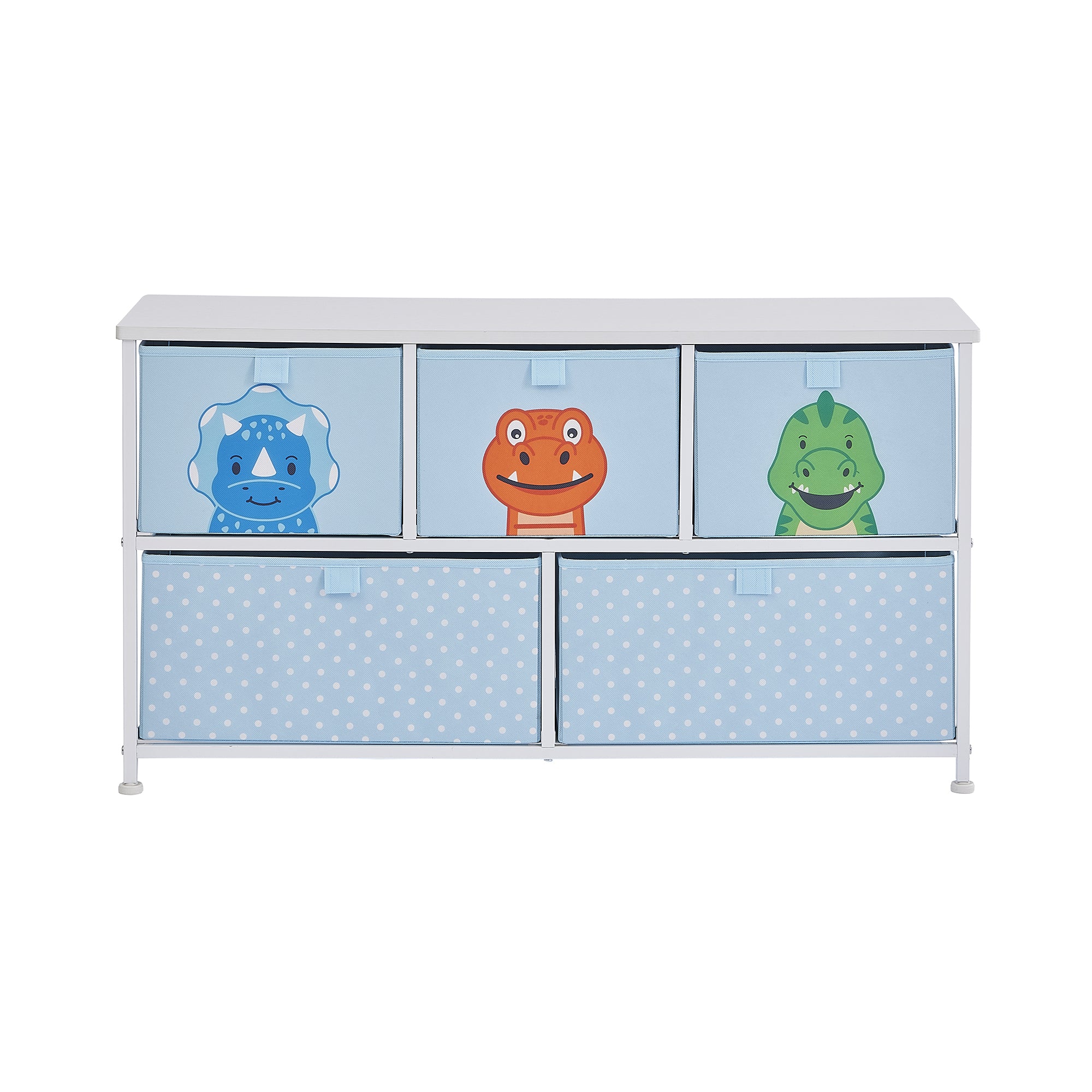 Dinosaur 5 Drawer Storage Chest – Kids Toy Organiser