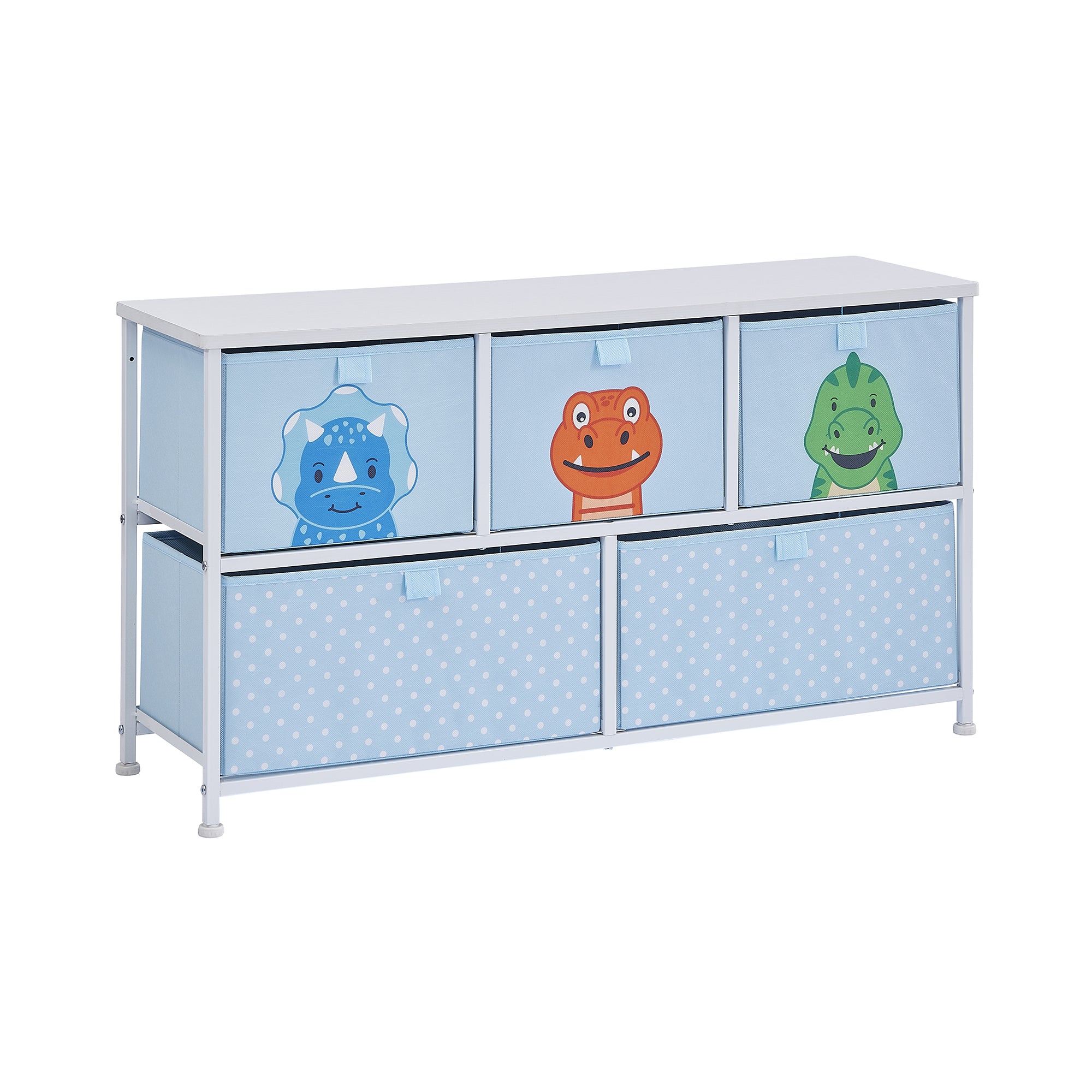 Dinosaur 5 Drawer Storage Chest – Kids Toy Organiser