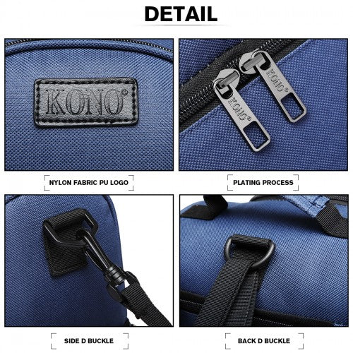 KONO INSULATED COOL BAG FAMILY LUNCH BOX - NAVY