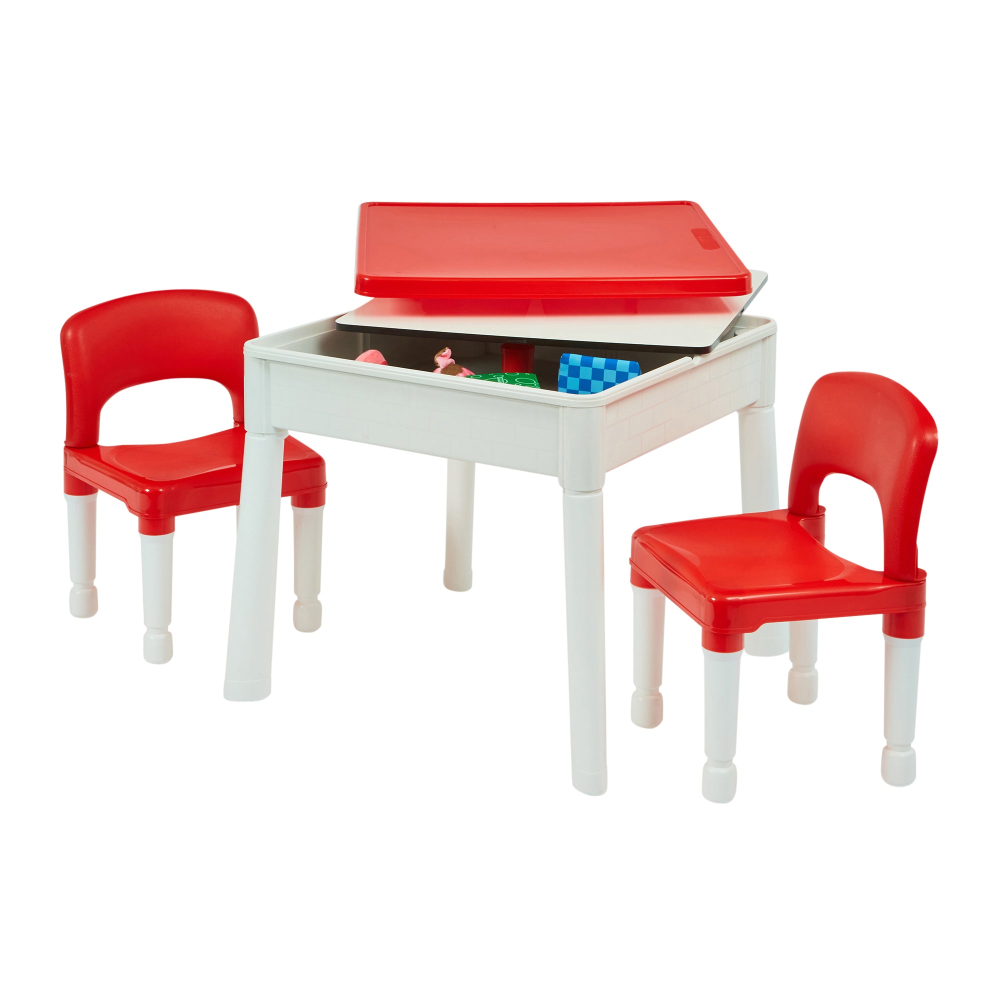 Kids 6-in-1 Multipurpose Activity Table & Chair Set – Chalkboard, Sand & Water Play