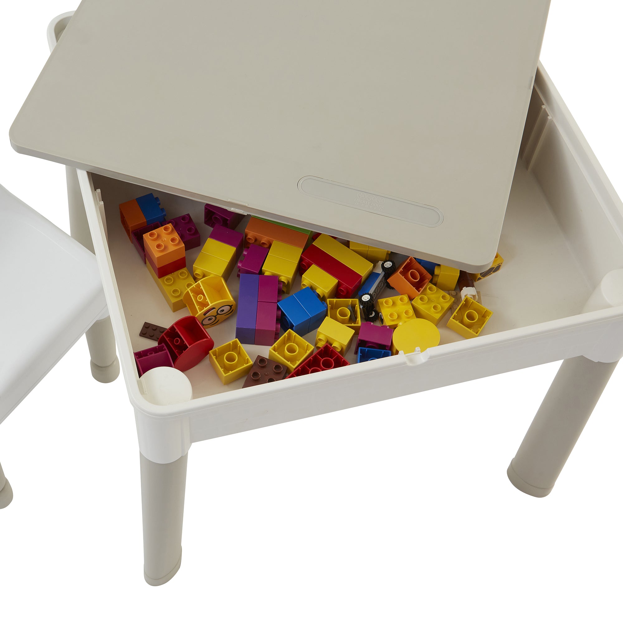 5-in-1 Kids Activity Play Table & Chair Set – Reversible Construction, Sand & Water Play