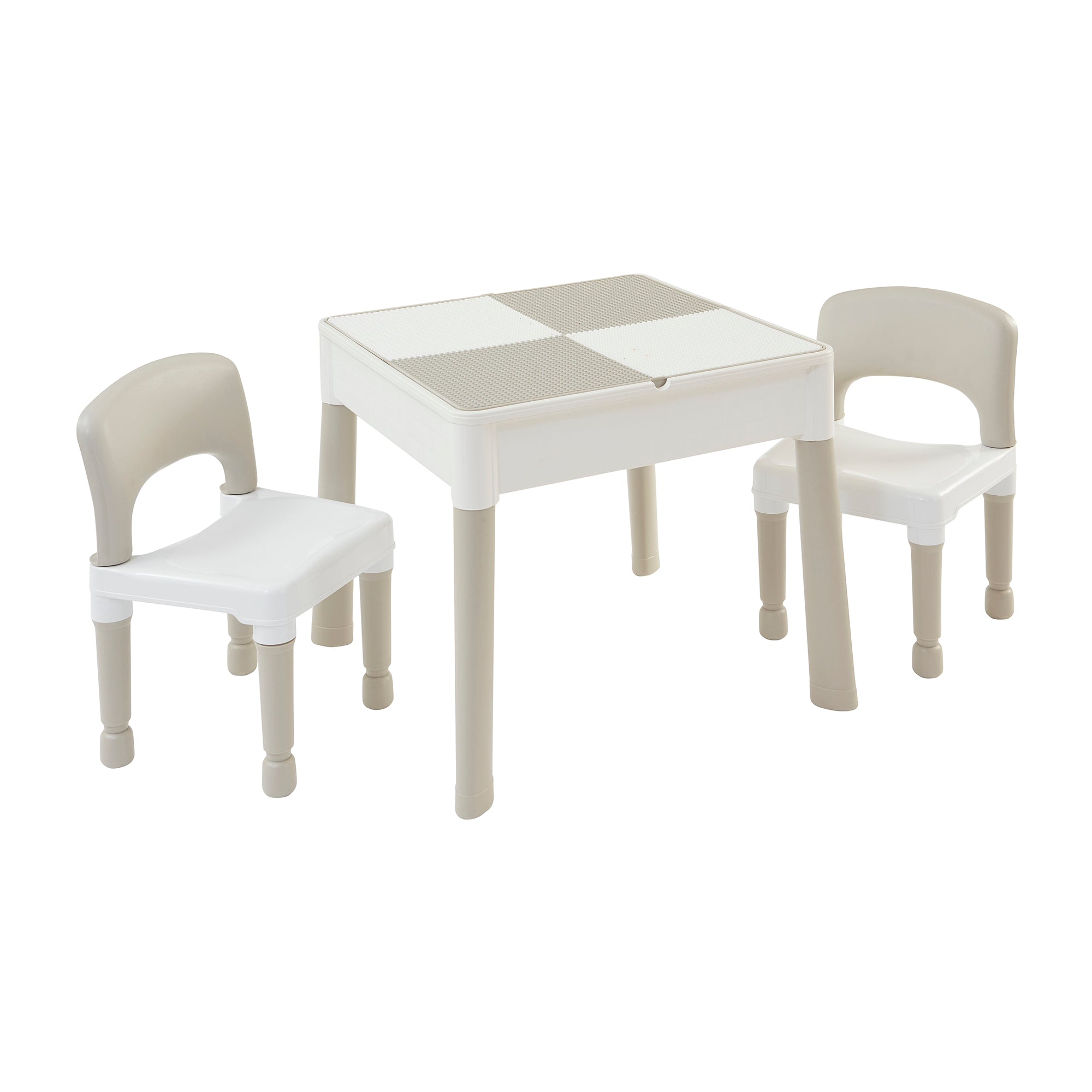 5-in-1 Kids Activity Play Table & Chair Set – Reversible Construction, Sand & Water Play