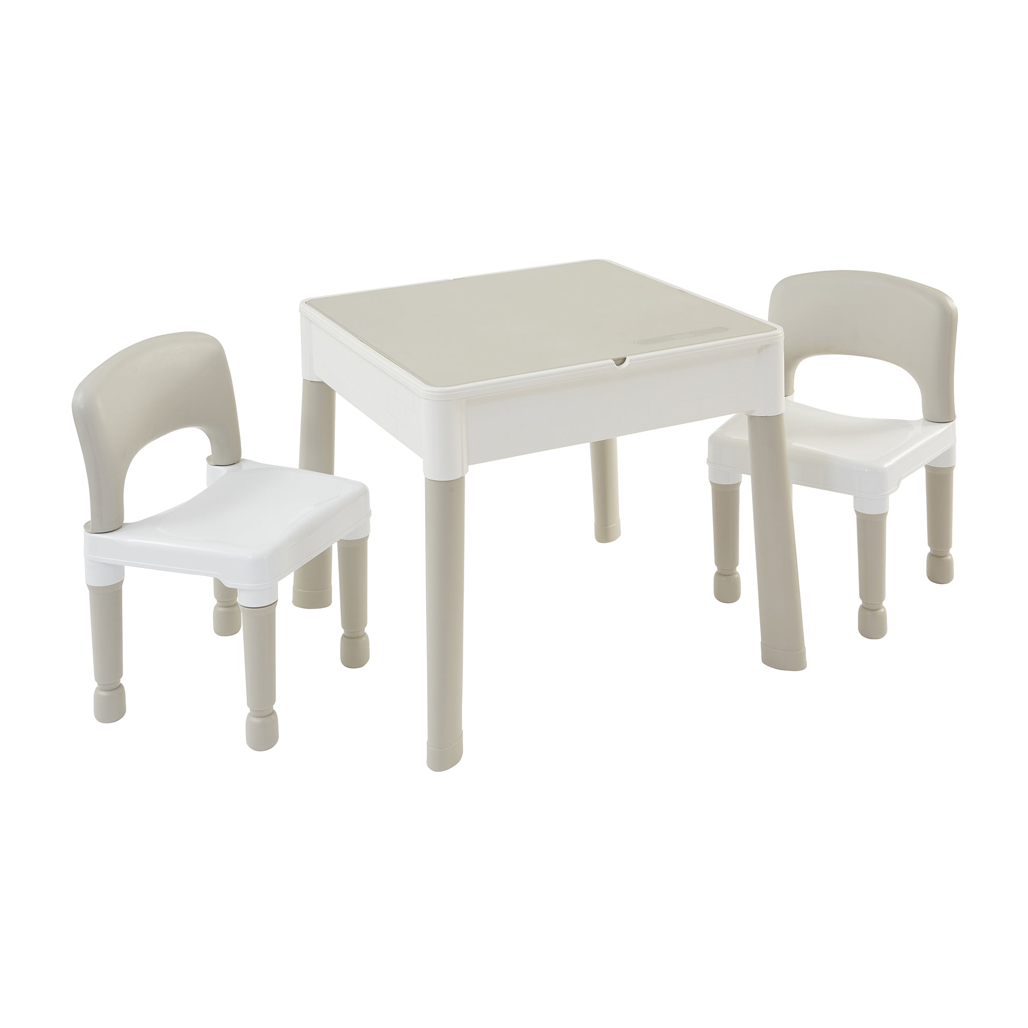 5-in-1 Kids Activity Play Table & Chair Set – Reversible Construction, Sand & Water Play