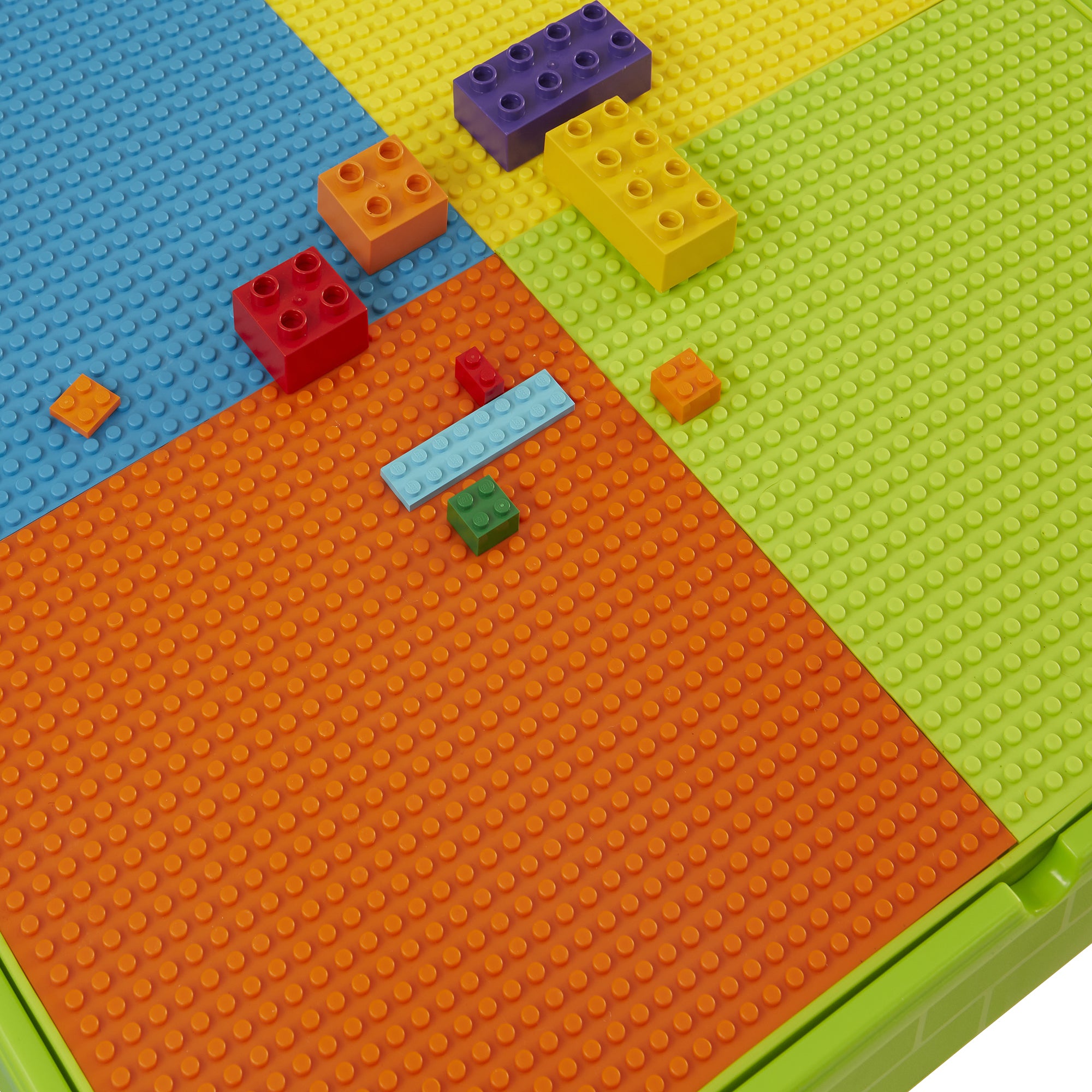 5-in-1 Kids Square Activity Table & Chair Set – Construction, Sand & Water Play