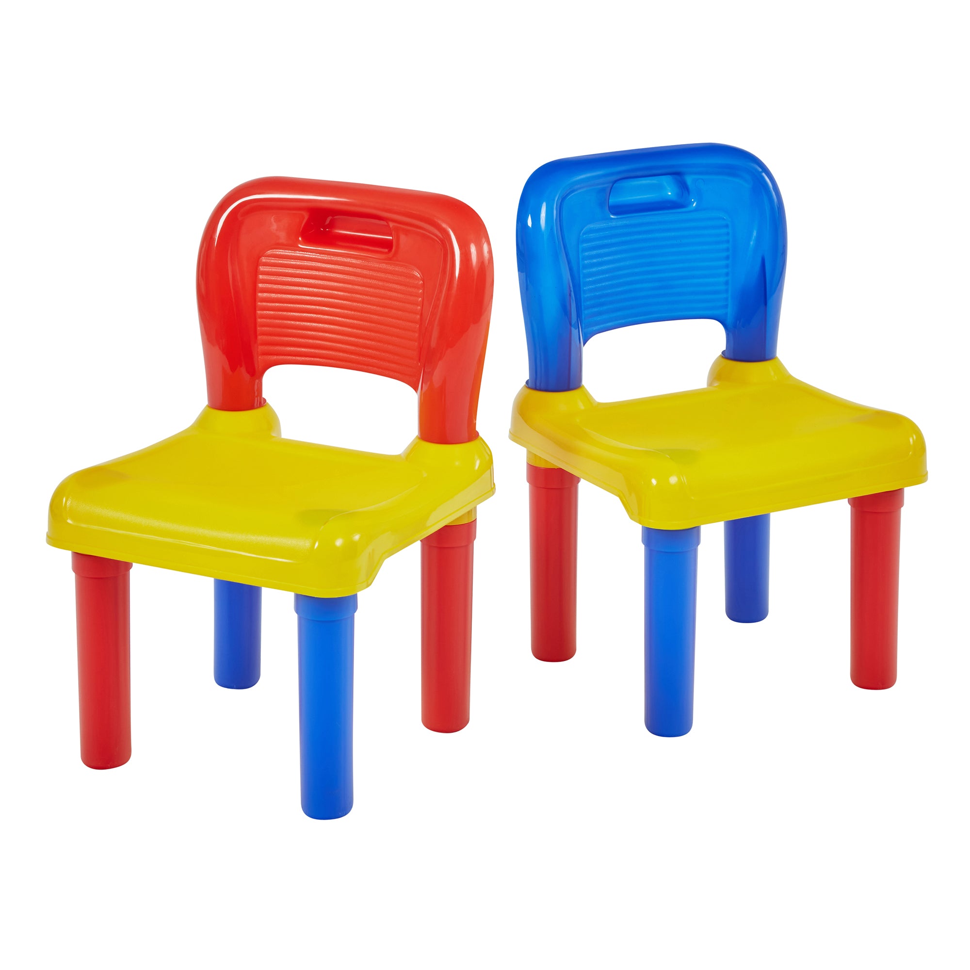Children’s Multicoloured Plastic Chair Set of 2 – Durable, Lightweight and Safe