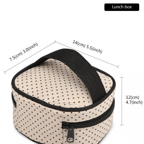 Miss Lulu Polyester 5 Pcs Set Maternity Baby Changing Bag Polka Dot Series - Black