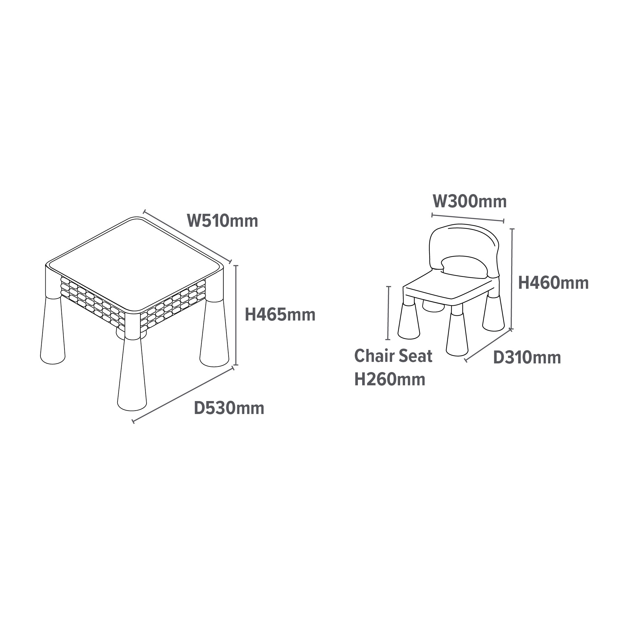 Kids 5-in-1 Activity Table & 2 Chairs Set – Reversible Construction, Sand & Water Play