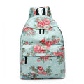 Miss Lulu Large Backpack Flower Polka Dot - Light Blue