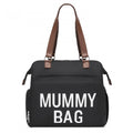 Kono Large Nappy Changing Tote Bag with Shoe Compartment, Insulated Pockets & Waterproof Zip Pocket - Black