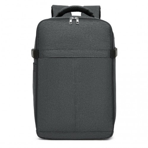 Kono Urban Smart 15L Carry-On Backpack with Luggage Strap - Ideal for Travel, Work & Daily Commute - Dark Grey