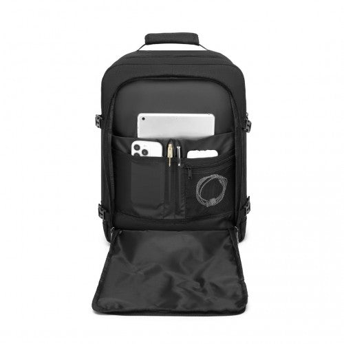 Kono Multi-purpose Business Medium-sized Backpack-Fits 15.6" Laptop, Ideal for Work, Travel & Daily Commute - Black