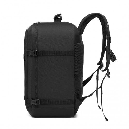 Kono Multi-purpose Business Medium-sized Backpack-Fits 15.6" Laptop, Ideal for Work, Travel & Daily Commute - Black