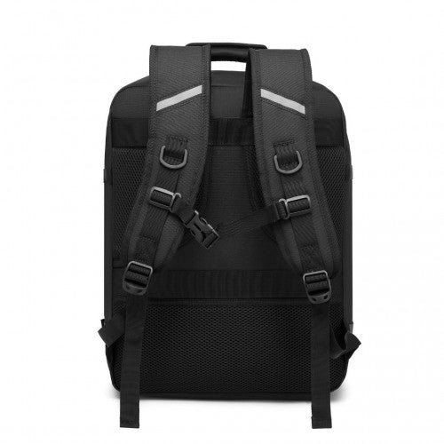 Kono Multi-purpose Business Medium-sized Backpack-Fits 15.6" Laptop, Ideal for Work, Travel & Daily Commute - Black