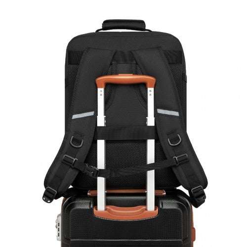 Kono Multi-purpose Business Medium-sized Backpack-Fits 15.6" Laptop, Ideal for Work, Travel & Daily Commute - Black