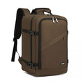 Kono Multi-purpose Business Carry-On Backpack-Fits 15.6" Laptop, Ideal for Work, Travel & Daily Commute - Brown