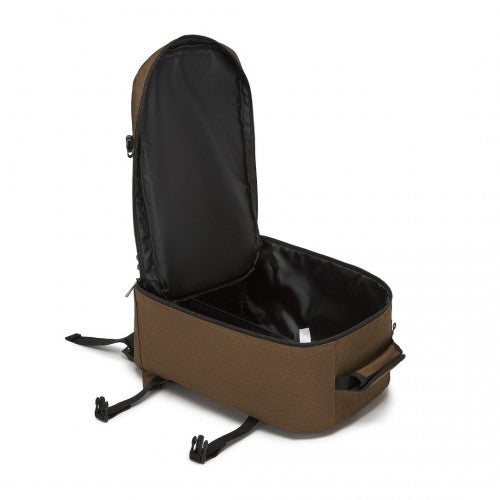 Kono Multi-purpose Business Carry-On Backpack-Fits 15.6" Laptop, Ideal for Work, Travel & Daily Commute - Brown