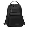 Miss Lulu Stylish Backpack with Laptop Sleeve and Multiple Pockets and Trolley Sleeve - Black