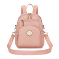 Miss Lulu 3-in-1 Convertible Backpack with Removable Long Strap - Wear as Backpack, Shoulder or Crossbody Bag - Pink