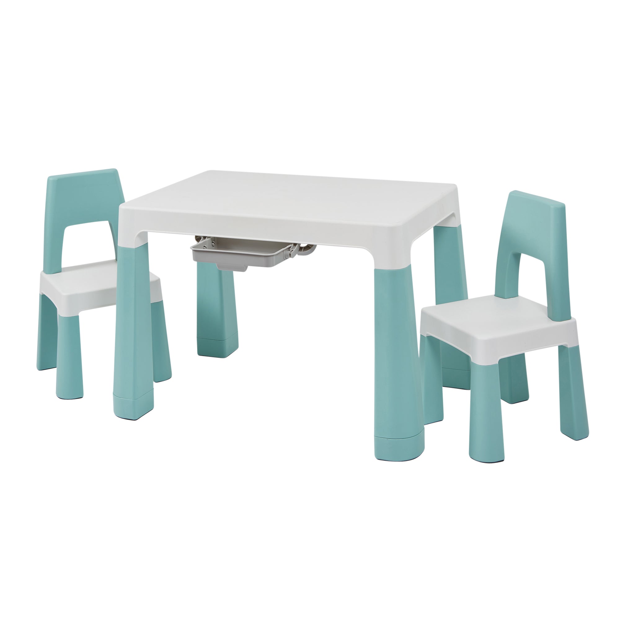 Kids Height Adjustable Table & 2 Chairs Set – Growing Furniture Ages 3-7 Years