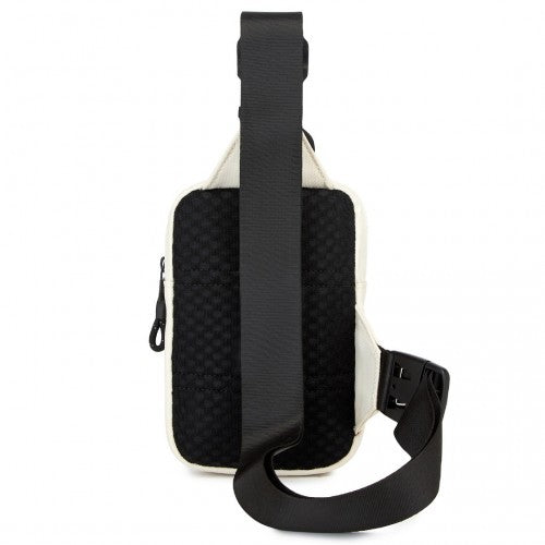 Kono Lightweight Crossbody Sling Bag with Adjustable Strap Multiple Pockets for Travel and Everyday Use - Beige