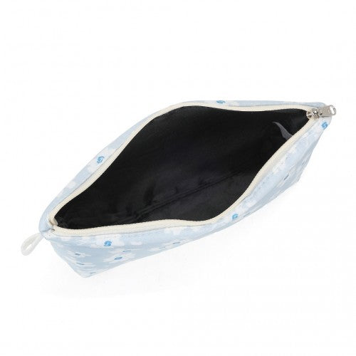 Miss Lulu Multi-Functional Charming Print Cosmetic Bag & Storage Bag for Travel and Everyday Use - Blue
