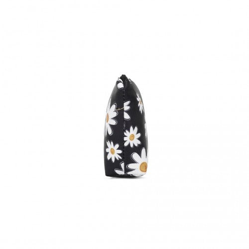 Miss Lulu Multi-Functional Charming Print Cosmetic Bag & Storage Bag for Travel and Everyday Use - Black