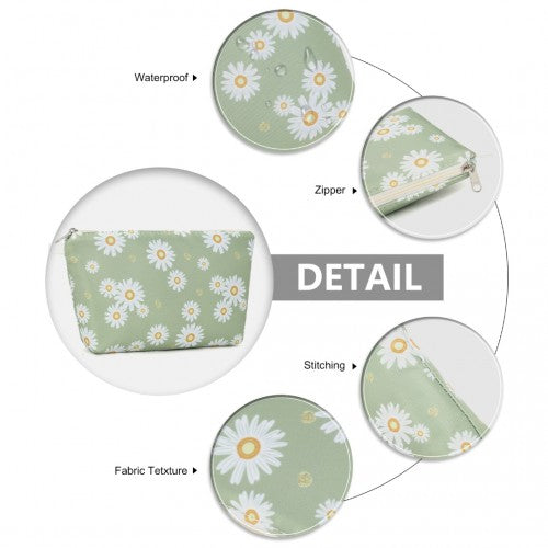 Miss Lulu Multi-Functional Charming Print Cosmetic Bag & Storage Bag for Travel and Everyday Use - Green