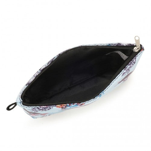 Miss Lulu Multi-Functional Charming Print Cosmetic Bag & Storage Bag for Travel and Everyday Use - Red And Blue
