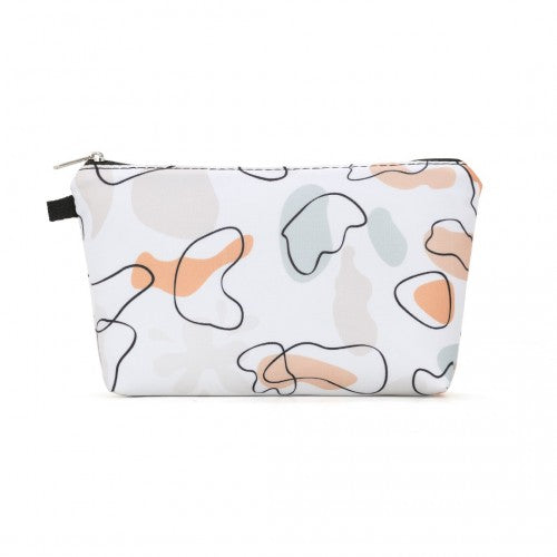 Miss Lulu Multi-Functional Charming Print Cosmetic Bag & Storage Bag for Travel and Everyday Use - White