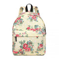 Miss Lulu Large Backpack Flower Polka Dot - Beige