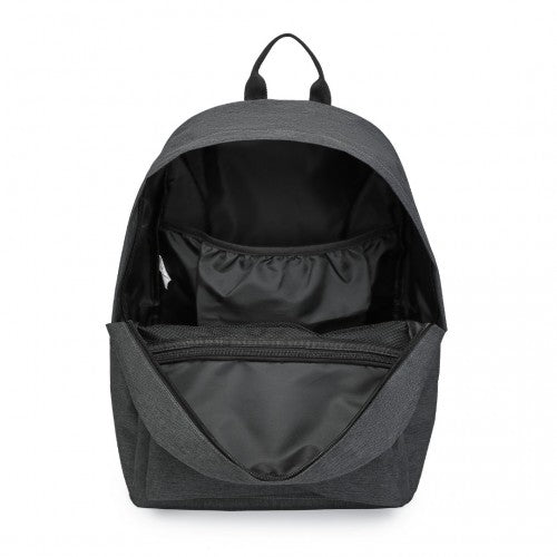 Kono Durable Polyester Everyday Backpack With Sleek Design - Dark Grey