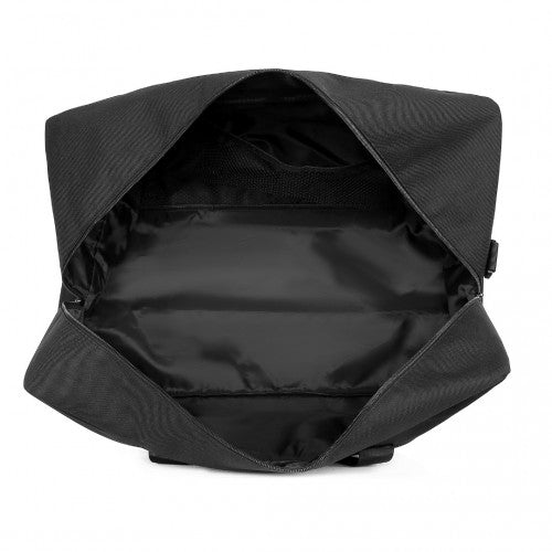 Kono Lightweight Multi Purpose Unisex Sports Travel Duffel Bag - Black