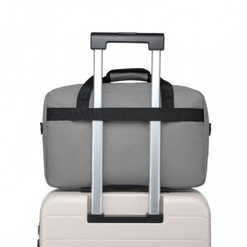 Kono Lightweight Multi Purpose Unisex Sports Travel Duffel Bag - Grey