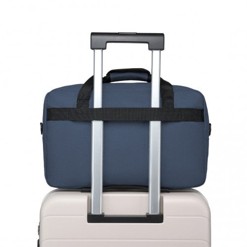 Kono Lightweight Multi Purpose Unisex Sports Travel Duffel Bag - Navy