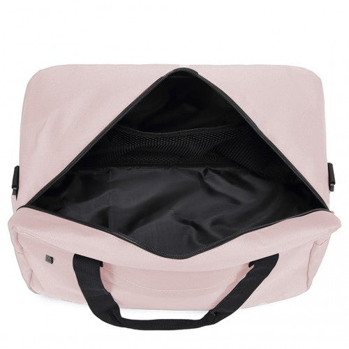 Kono Lightweight Multi Purpose Unisex Sports Travel Duffel Bag - Pink
