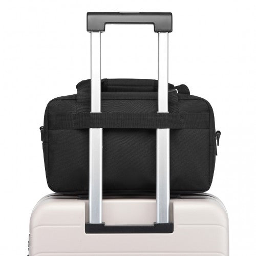Kono Lightweight Multi Purpose Unisex Sports Travel Duffel Bag - Black