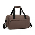 Kono Lightweight Multi Purpose Unisex Sports Travel Duffel Bag - Brown