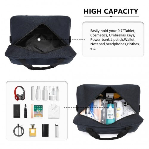Kono Lightweight Multi Purpose Unisex Sports Travel Duffel Bag - Dark Blue