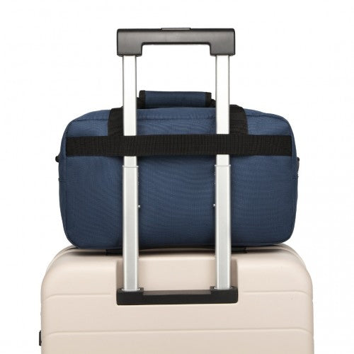 Kono Lightweight Multi Purpose Unisex Sports Travel Duffel Bag - Navy