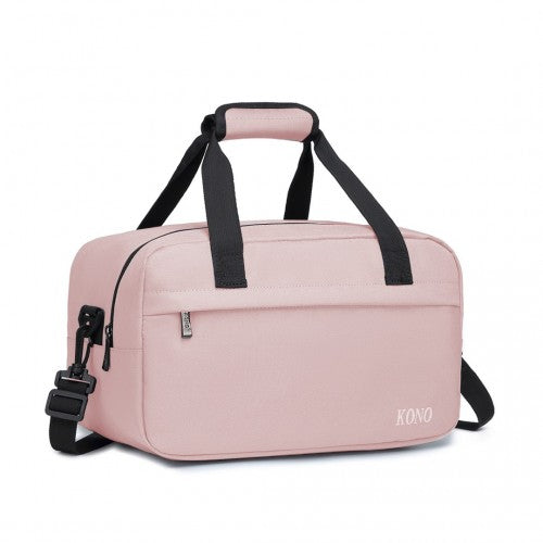 Kono Lightweight Multi Purpose Unisex Sports Travel Duffel Bag - Pink