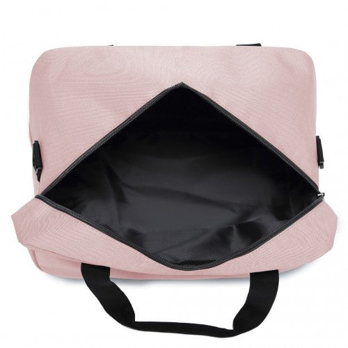 Kono Lightweight Multi Purpose Unisex Sports Travel Duffel Bag - Pink