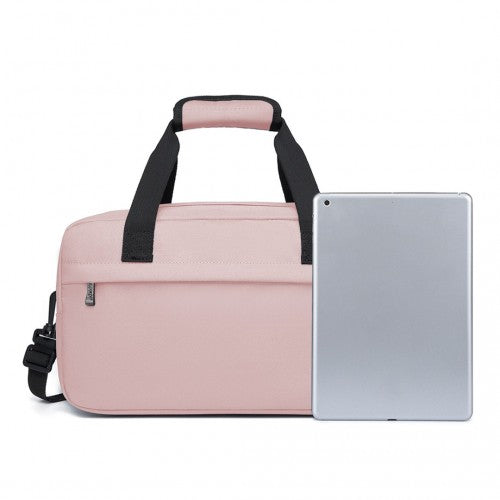 Kono Lightweight Multi Purpose Unisex Sports Travel Duffel Bag - Pink