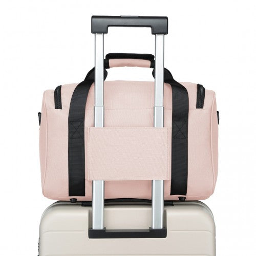 Kono Structured Travel Duffle Bag - Pink